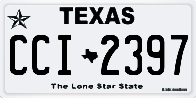 TX license plate CCI2397