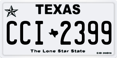 TX license plate CCI2399