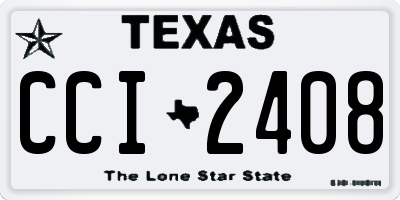 TX license plate CCI2408