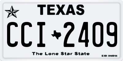 TX license plate CCI2409