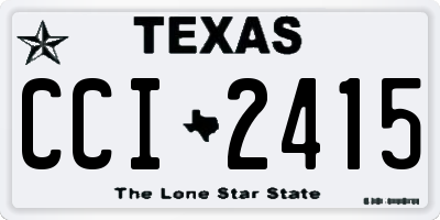 TX license plate CCI2415