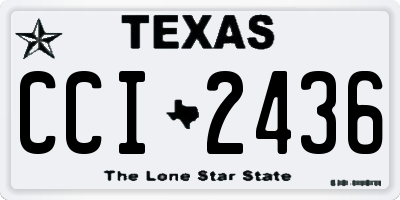 TX license plate CCI2436