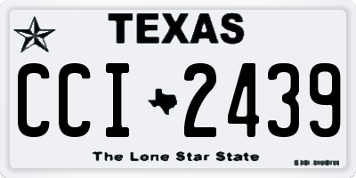 TX license plate CCI2439