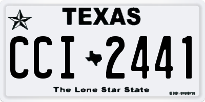 TX license plate CCI2441