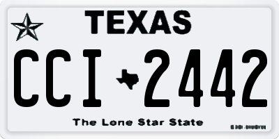 TX license plate CCI2442