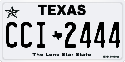 TX license plate CCI2444