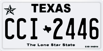 TX license plate CCI2446