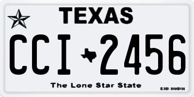 TX license plate CCI2456