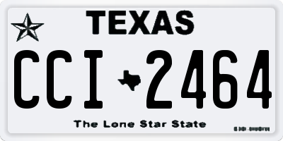 TX license plate CCI2464
