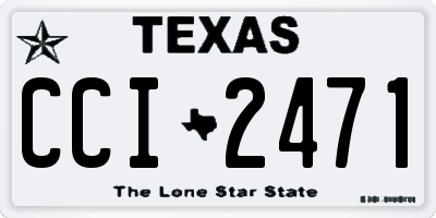 TX license plate CCI2471