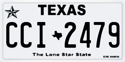 TX license plate CCI2479