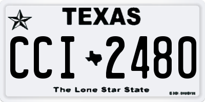 TX license plate CCI2480