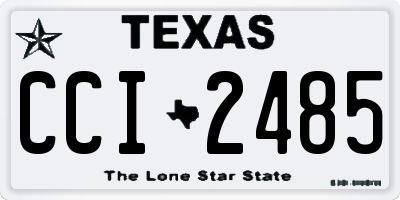 TX license plate CCI2485