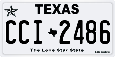 TX license plate CCI2486