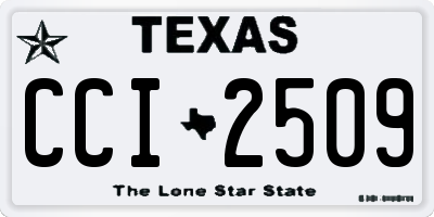 TX license plate CCI2509