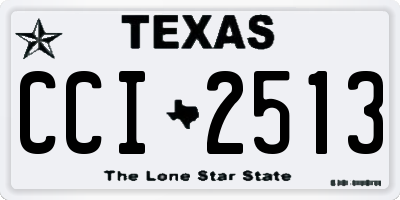 TX license plate CCI2513
