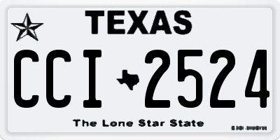 TX license plate CCI2524