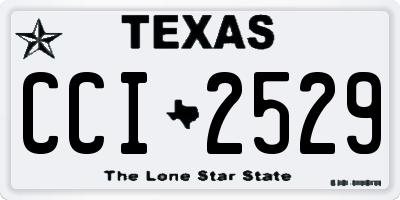 TX license plate CCI2529