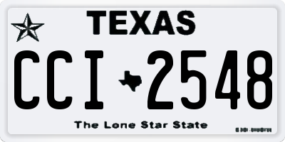 TX license plate CCI2548