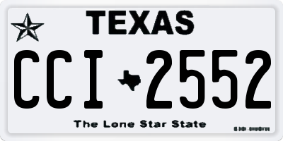 TX license plate CCI2552