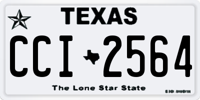 TX license plate CCI2564