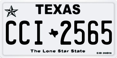 TX license plate CCI2565