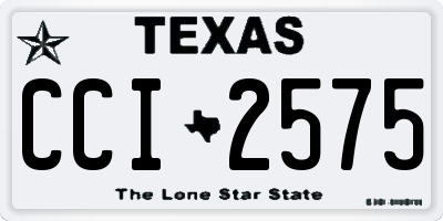 TX license plate CCI2575
