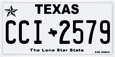 TX license plate CCI2579