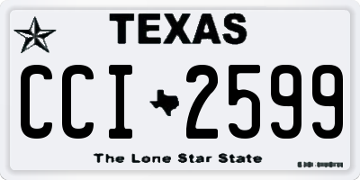 TX license plate CCI2599