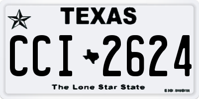 TX license plate CCI2624