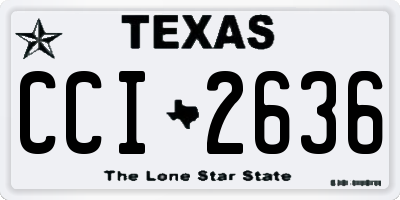 TX license plate CCI2636