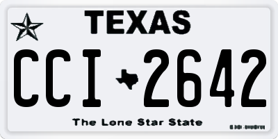 TX license plate CCI2642