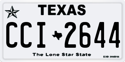 TX license plate CCI2644