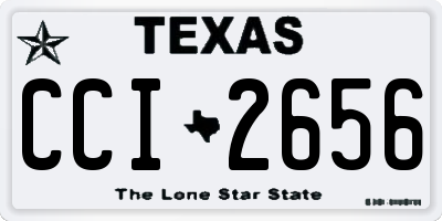 TX license plate CCI2656