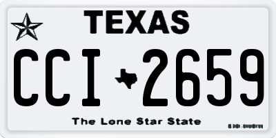 TX license plate CCI2659