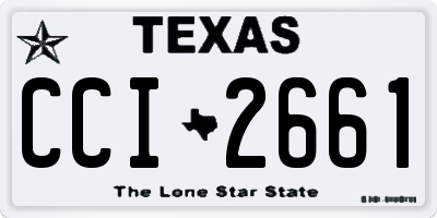 TX license plate CCI2661