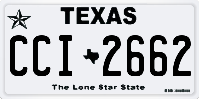 TX license plate CCI2662