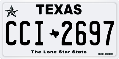 TX license plate CCI2697