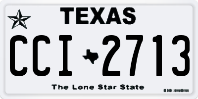 TX license plate CCI2713
