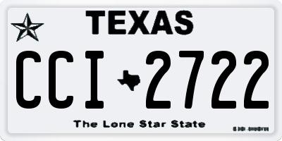 TX license plate CCI2722