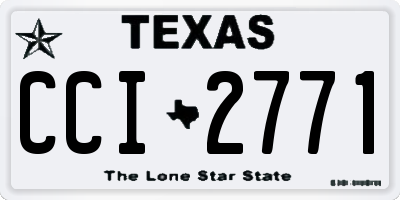 TX license plate CCI2771