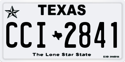 TX license plate CCI2841
