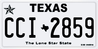 TX license plate CCI2859