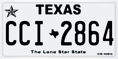 TX license plate CCI2864