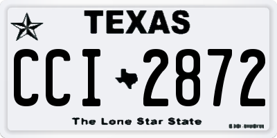 TX license plate CCI2872