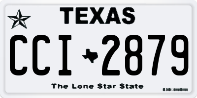TX license plate CCI2879