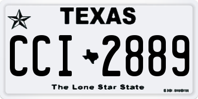 TX license plate CCI2889