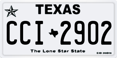 TX license plate CCI2902