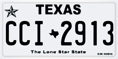 TX license plate CCI2913