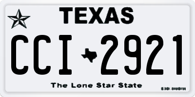 TX license plate CCI2921